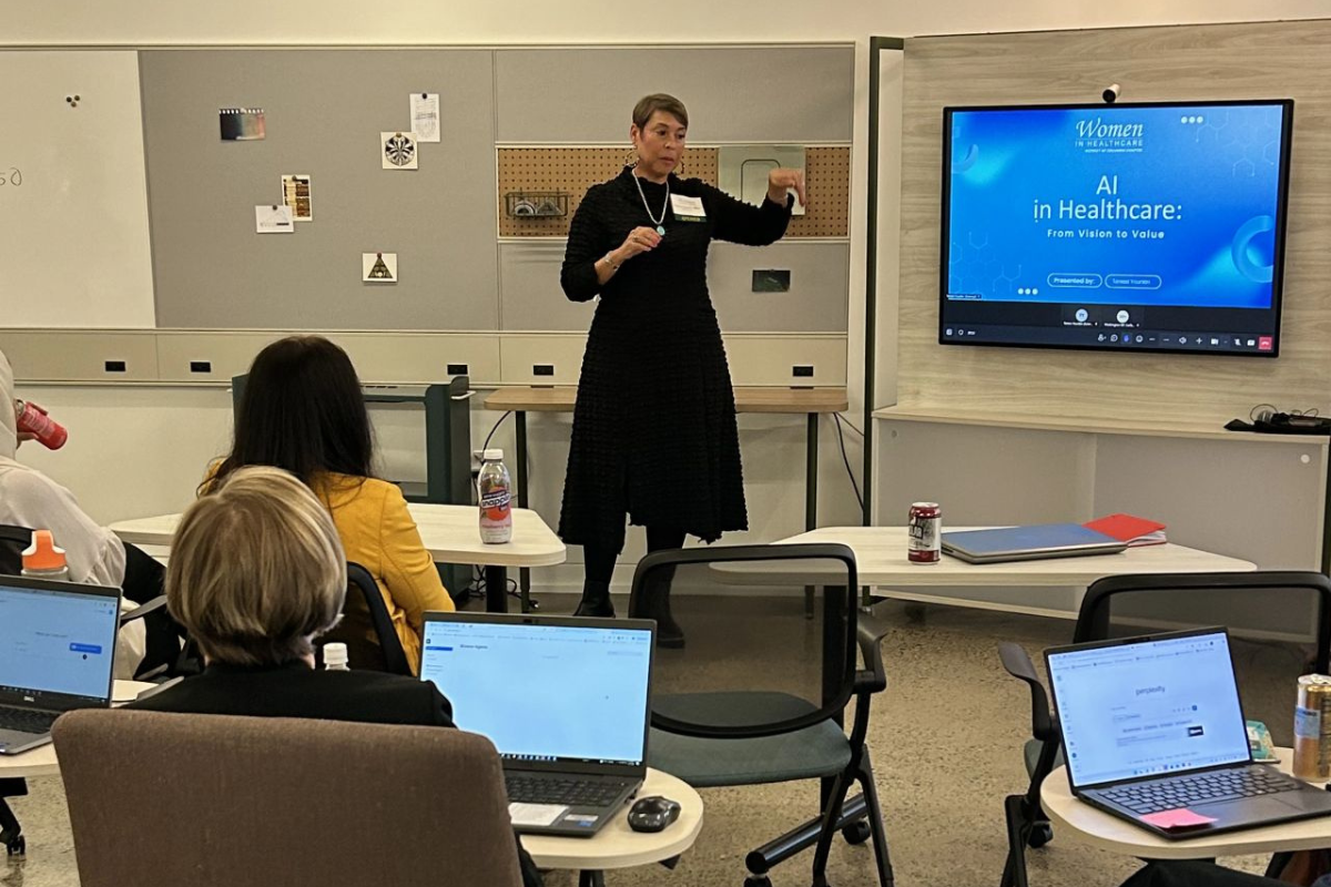 Teresa Younkin facilitating an AI governance session
